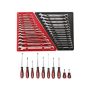 Milwaukee Combination SAE and Metric Wrench Mechanics Tool Set w/ Screwdriver Set (40-Piece) - Image 1