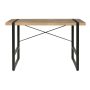 OneSpace 47 inch Rectangular Brown/Black Writing Desk w/ Open Storage - Image 1