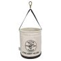 Klein Tools Canvas Bucket, All-Purpose with Swivel Snap and Drain Holes, 12-Inch - Image 1