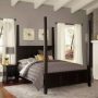 HOMESTYLES - Bedford Black King Poster Bed - Image 1