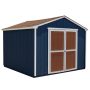 Handy Home Products Installed Princeton 10 ft. x 10 ft. Wood Storage Shed w/ Driftwood Shingles - Image 1