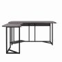 NTENSE Quest 60-in. L-Shaped Gray Gaming Desk with CPU Stand - Image 1