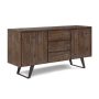 Simpli Home - Lowry Sideboard Buffet - Rustic Natural Aged Brown - Image 1