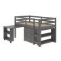 Donco Kids - Dark Grey Twin Low Loft Bed - Image 1