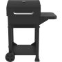 Nexgrill Cart-Style Charcoal Grill in Black w/ Side Shelf - Image 1