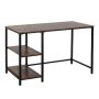 47.25 in. Brown Wooden Computer Desk with 2-Storage Shelves - Image 1