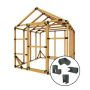 E-Z Frames 8-ft x 8-ft DIY Storage Shed Kit - Image 1