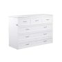 AFI Deerfield Murphy Bed Chest Queen White with Charging Station - Image 1