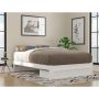 AFI Colorado Queen Bed with Foot Drawer and USB Turbo Charger in White - Image 1