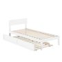 AFI Boston Twin Extra Long Bed with Twin Extra Long Trundle in White - Image 1