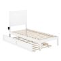 NoHo White Twin Bed w/ Twin Trundle - Image 1