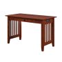 Atlantic Furniture 24 inch Rectangular Walnut 1 Drawer Computer Desk w/ Solid Wood Material - Image 1