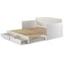 Alaterre Furniture Harmony 1-Piece White Twin Daybed with King Conversion - Image 1