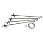 Arrow Auger Anchor Kit (set of 4 Anchors and 4 Clamps) with Steel Construction and Strong Wind Design - Image 1