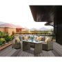 MOD Amelia 3-pc Wicker Outdoor Sectional Set with Gray Cushions - Image 1