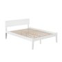 AFI Orlando White Full Platform Bed with Open Foot Board - Image 1