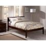 Atlantic Furniture Orlando Walnut Full Platform Bed w/ Open Foot Board - Image 1