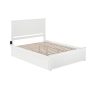 Atlantic Furniture Nantucket White Queen Bed w/ Matching Footboard and Twin Extra Long Trundle - Image 1