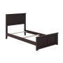 AFI Madison Twin Traditional Bed with Matching Foot Board in Espresso - Image 1