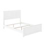 AFI Madison Full Traditional Bed with Matching Foot Board in White - Image 1