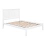 AFI Madison White Queen Platform Bed with Open Foot Board - Image 1