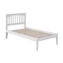 AFI Mission White Twin XL Platform Bed with Open Foot Board - Image 1