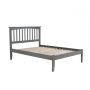 AFI Mission Full Platform Bed with Open Foot Board in Grey - Image 1