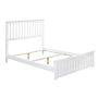 AFI Mission White Full Traditional Bed with Matching Foot Board - Image 1