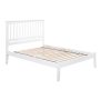 AFI Mission White Queen Platform Bed with Open Foot Board - Image 1