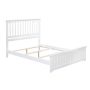 AFI Mission White Queen Traditional Bed with Matching Foot Board - Image 1
