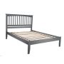 Atlantic Furniture Mission King Platform Bed w/ Open Foot Board in Grey - Image 1