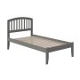 AFI Richmond Twin Platform Bed with Open Foot Board in Grey - Image 1
