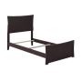 AFI Metro Espresso Twin Traditional Bed with Matching Foot Board - Image 1