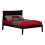 Atlantic Furniture Metro Espresso Full Platform Bed w/ Open Foot Board - Image 1