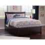 Atlantic Furniture Metro Espresso Full Platform Bed w/ Flat Panel Foot Board and 2-Urban Bed Drawers - Image 1