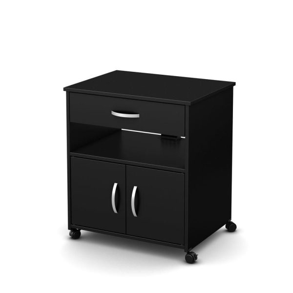 Adeptus-White-6-Drawer-Solid-Wood-Wide-Roll-Cart