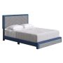 Rest Rite - Brea Blue and Gray Linen King Upholstered Platform Bed Frame - Image 1