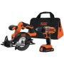 BLACK+DECKER 20-Volt Max Li-Ion Cordless Drill/Driver and Circular Saw Combo Kit (2-Tool) - Image 1