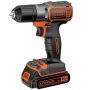 BLACK+DECKER 20V MAX Lithium-Ion Cordless Drill/Driver with Autosense Technology, (1) 1.5Ah Battery, and Charger - Image 1