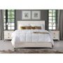 Camaflexi - Baja Shabby White Queen Size Platform Bed - Image 1