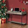 FurnitureR Carbon Loft Searz Rustic 1 Drawer Computer Writing Desk - Image 1