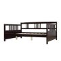 Espresso Full Size Modern Solid Wood Daybed - Image 1