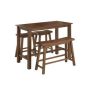 Boraam Sonoma 4-Piece Chestnut Wire-Brush Pub Set - Image 1