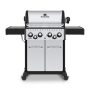 Broil King Crown S 490 4-Burner Propane Gas Grill in Stainless Steel with Side Burner and Rear Rotisserie Burner - Image 1