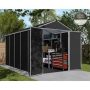 CANOPIA by PALRAM Rubicon 6 ft. x 12 ft. Dark Gray Garden Storage Shed - Image 1