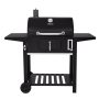 Royal Gourmet Charcoal Grill w/ 2 Side Table in Black - Image 1