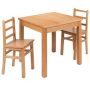 Carnegy Avenue Kids Natural Solid Wood Table and Chair Set for Classroom, Playroom, Kitchen - Image 1