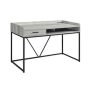 Picket House Furnishings Peyton 47 in. Rectangle Grey Metal 1 Drawer Computer Desk - Image 1