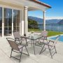 Crestlive Products 5-pc Metal Square Outdoor Dining Set - Image 1