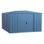 Arrow Classic 10 ft. W x 12 ft. D Blue Grey Metal Shed, 115 sq. ft. - Image 1